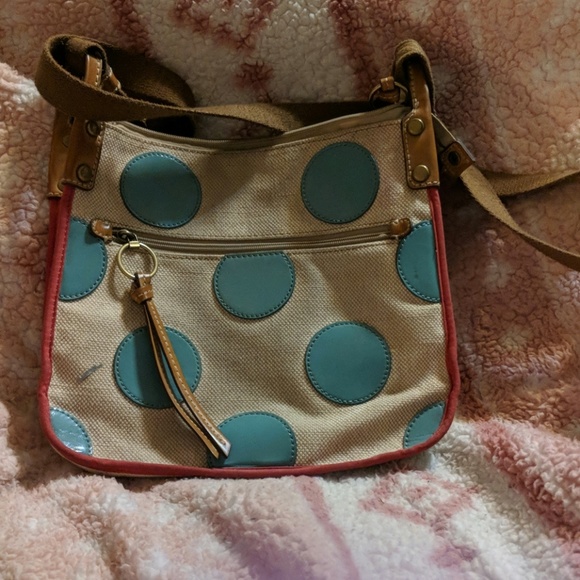 Handbags - Polka Dot Fossil Crossbody